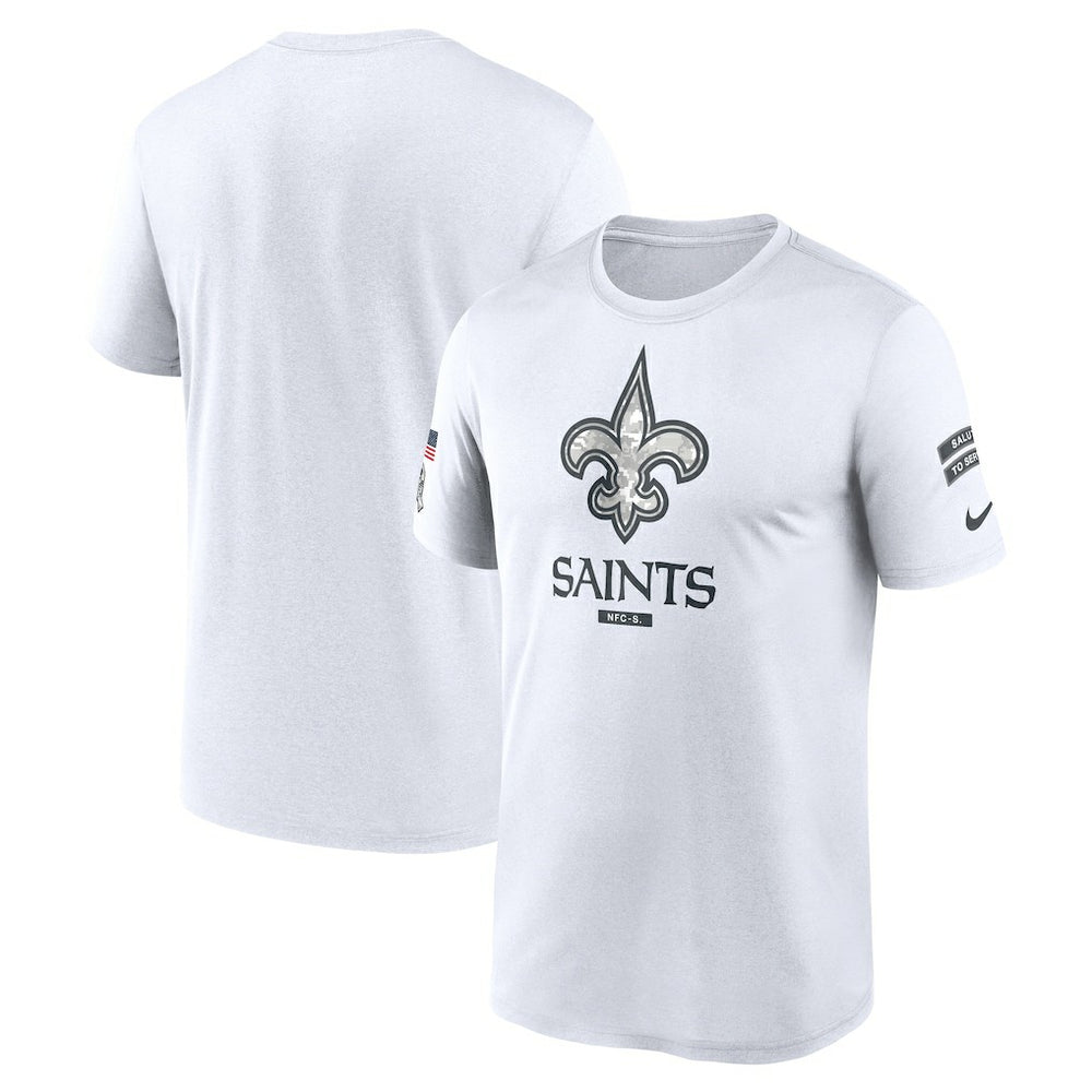New Orleans Saints 2024 Salute To Service Legend Performance T-Shirt - White discount