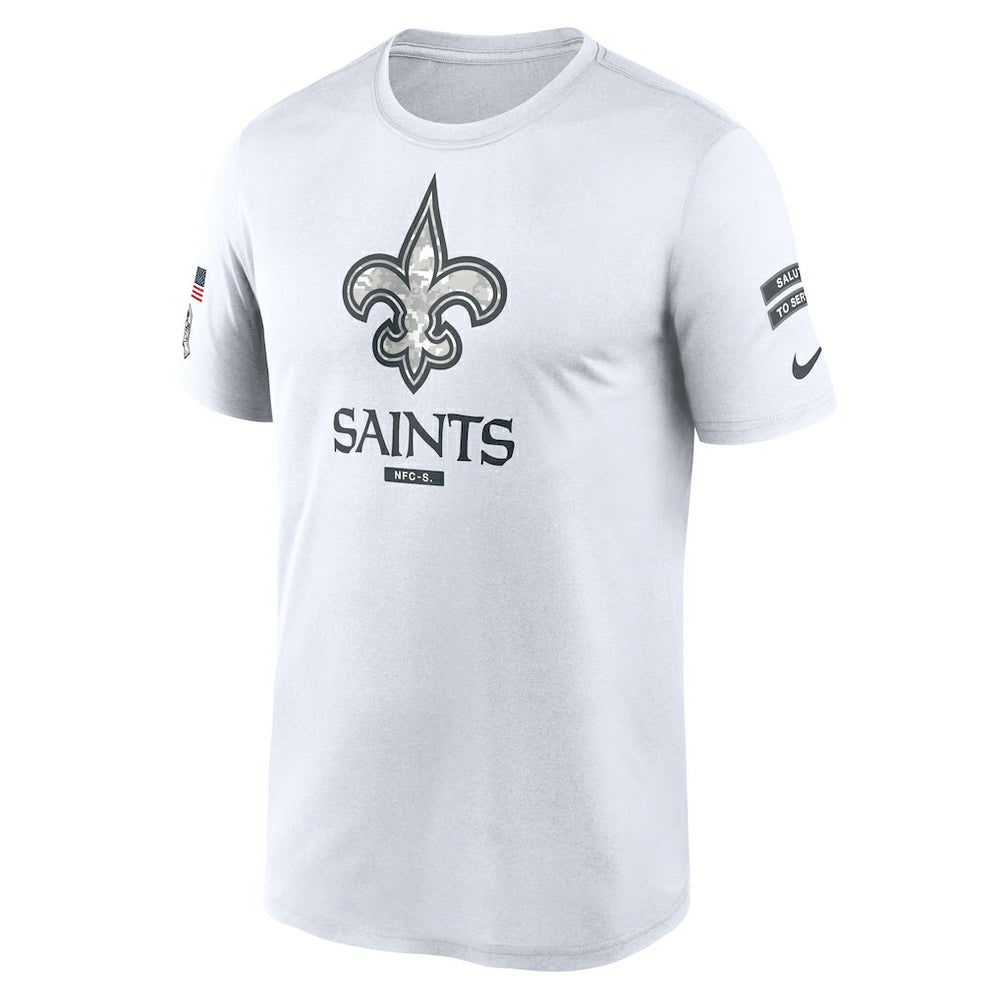 New Orleans Saints 2024 Salute To Service Legend Performance T-Shirt - White discount