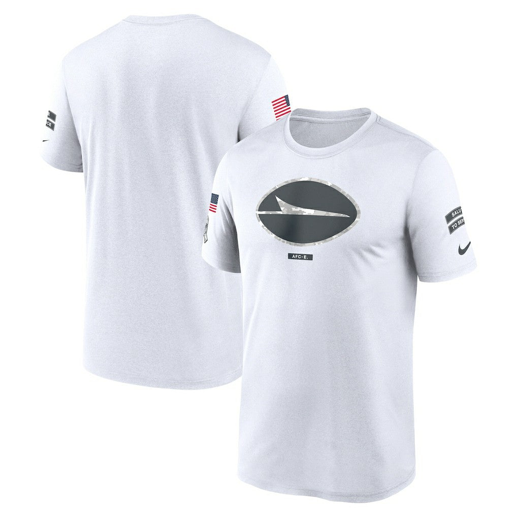 New York Jets 2024 Salute To Service Legend Performance T-Shirt - White cheap