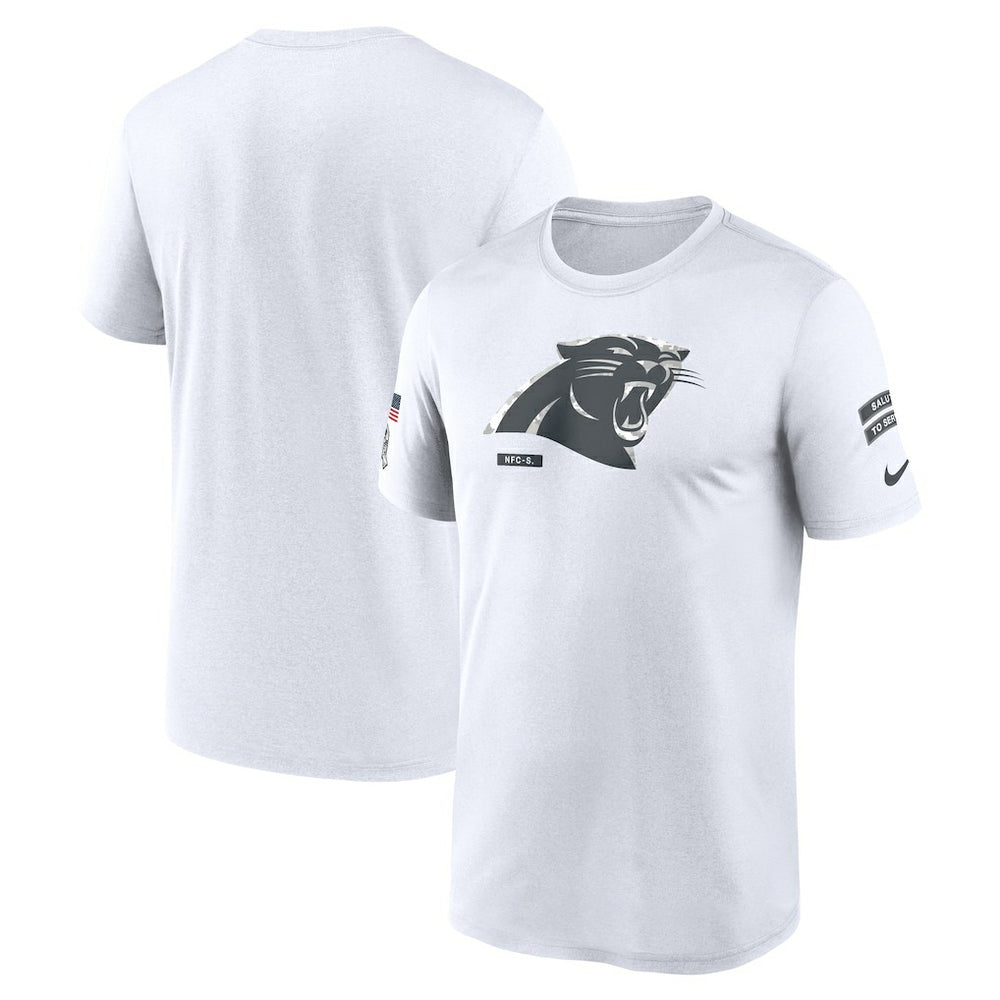 Carolina Panthers 2024 Salute To Service Legend Performance T-Shirt - White discount