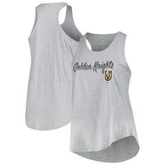 Vegas Golden Knights Fanatics Women's Plus Size Racerback Tank Top - Heather Gray Tank Top
