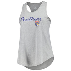 Florida Panthers Fanatics Women's Plus Size Racerback Tank Top - Heather Gray Tank Top