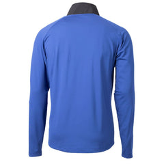 Seattle Mariners Cutter & Buck City Connect Adapt Eco Knit Hybrid Recycled Quarter-Zip Pullover Top Blue/Black