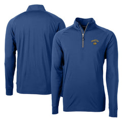Seattle Mariners Cutter & Buck City Connect Adapt Eco Knit Stretch Recycled Quarter-Zip Pullover Top Blue