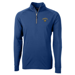 Seattle Mariners Cutter & Buck City Connect Adapt Eco Knit Stretch Recycled Quarter-Zip Pullover Top Blue