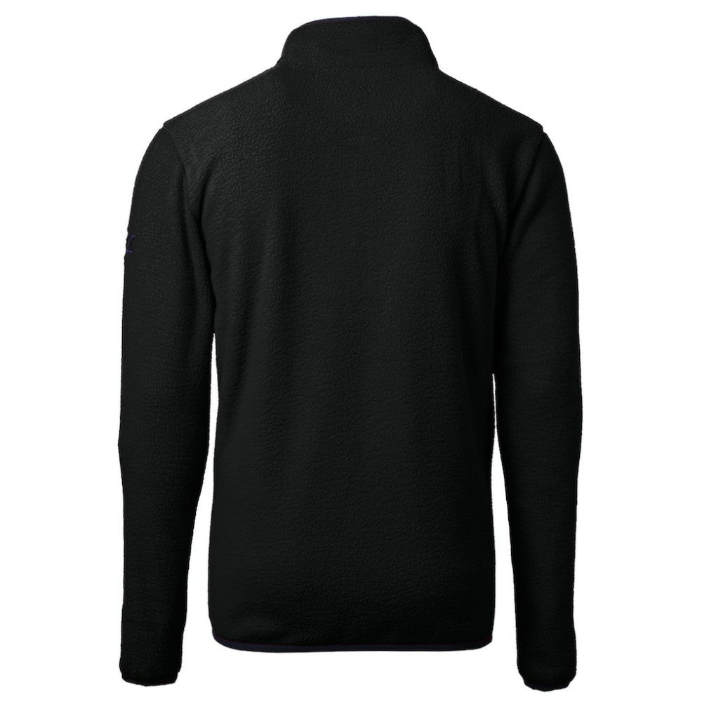 Baltimore Orioles Cutter & Buck City Connect Cascade Eco Sherpa Fleece Quarter-Zip Pullover Jacket Black