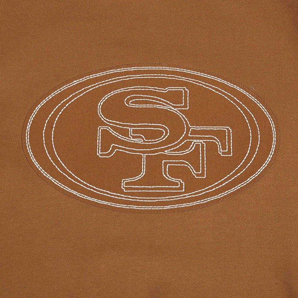 Christian McCaffrey San Francisco 49ers Pro Standard Pullover Crewneck Sweatshirt - Brown on sale