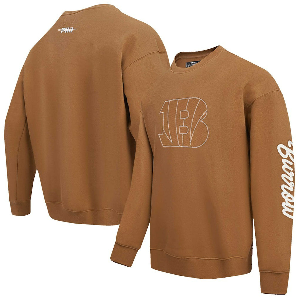 Joe Burrow Cincinnati Bengals Pro Standard Pullover Crewneck Sweatshirt - Brown outlet