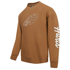 Jalen Hurts Philadelphia Eagles Pro Standard Pullover Crewneck Sweatshirt - Brown discount