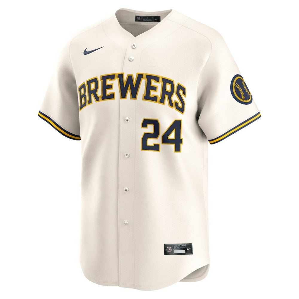 William Contreras Milwaukee Brewers Home Limited Player Jersey Cream