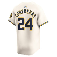 William Contreras Milwaukee Brewers Home Limited Player Jersey Cream