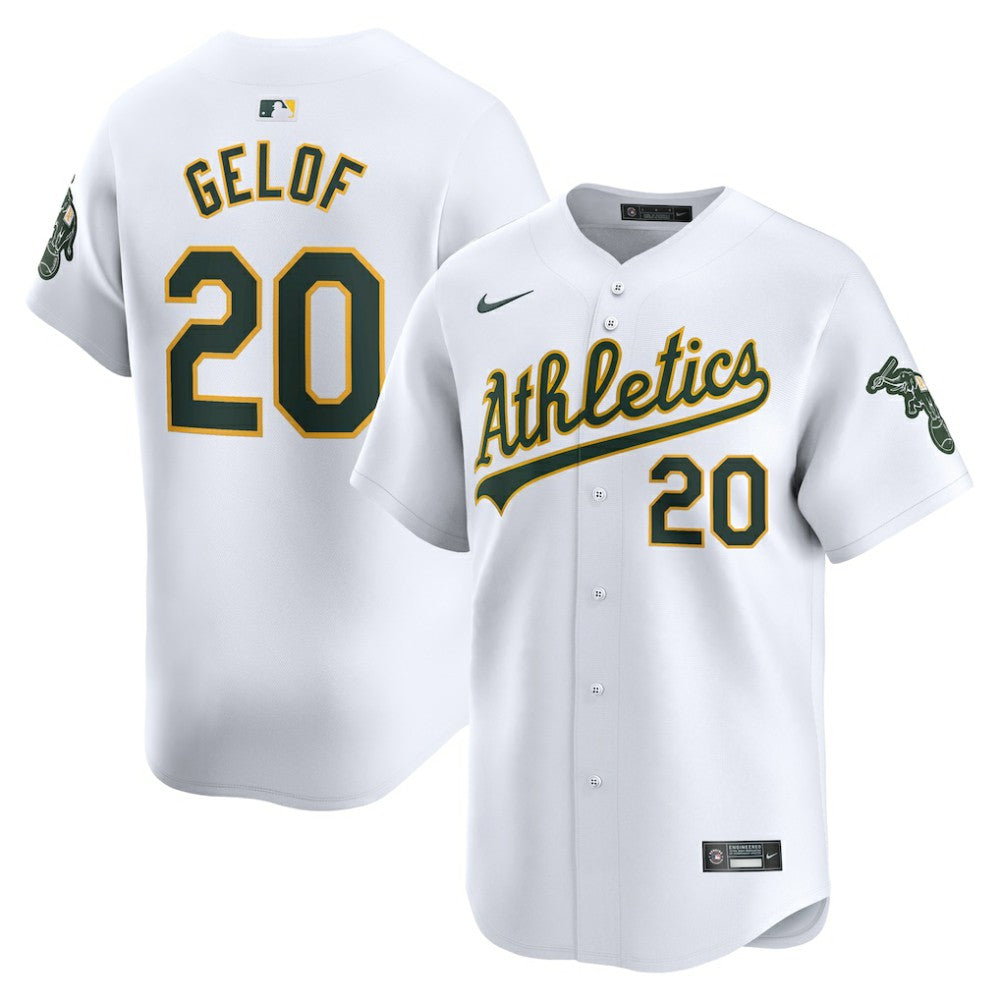 Zack Gelof Athletics Home Limited Player Jersey White