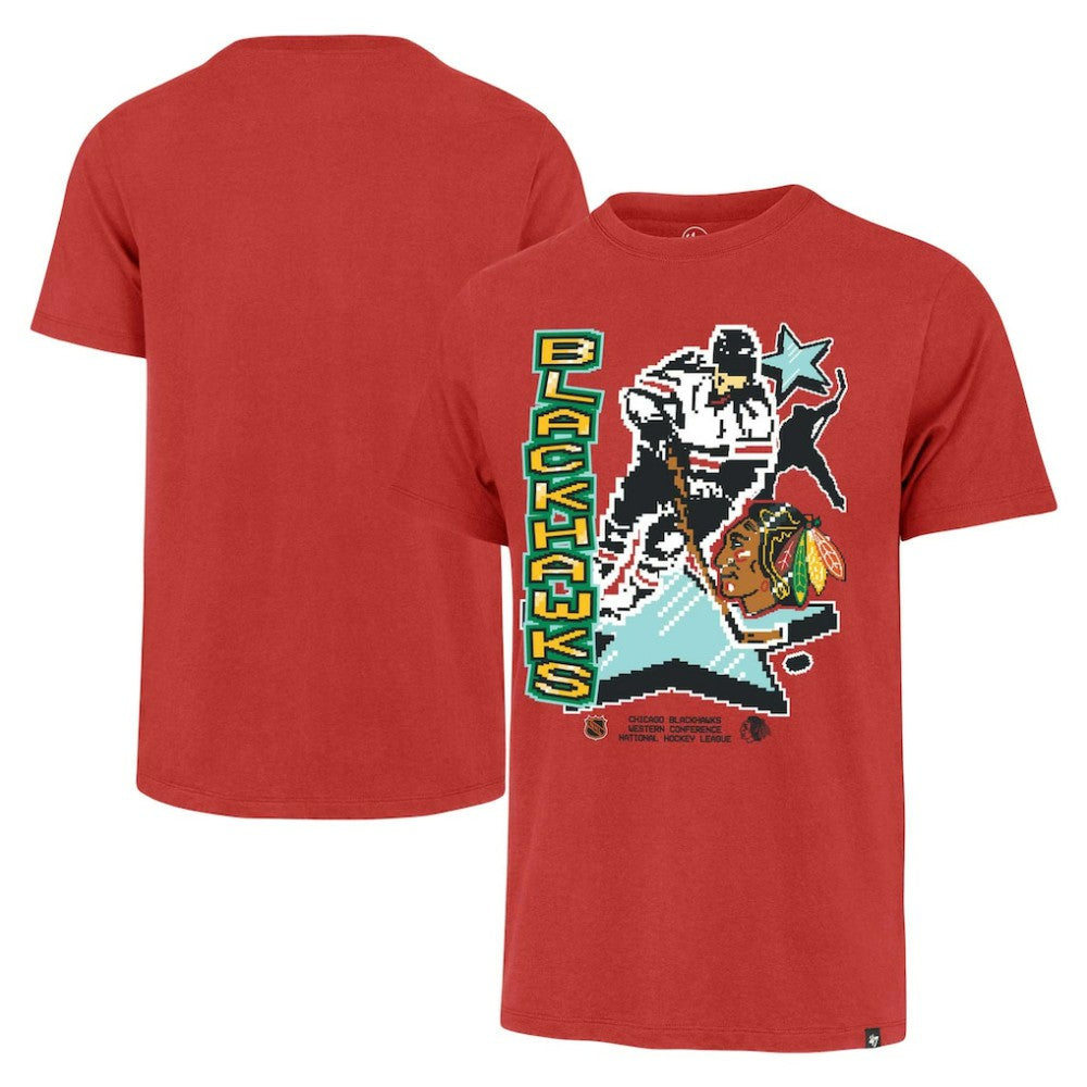 Chicago Blackhawks '47 Lamp Lighter Franklin T-Shirt - Red T-shirts