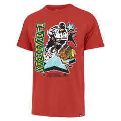 Chicago Blackhawks '47 Lamp Lighter Franklin T-Shirt - Red T-shirts