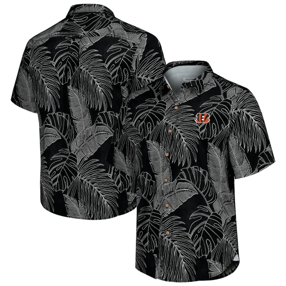 Cincinnati Bengals Sport Vine Line Button-Down Shirt - Black for sale