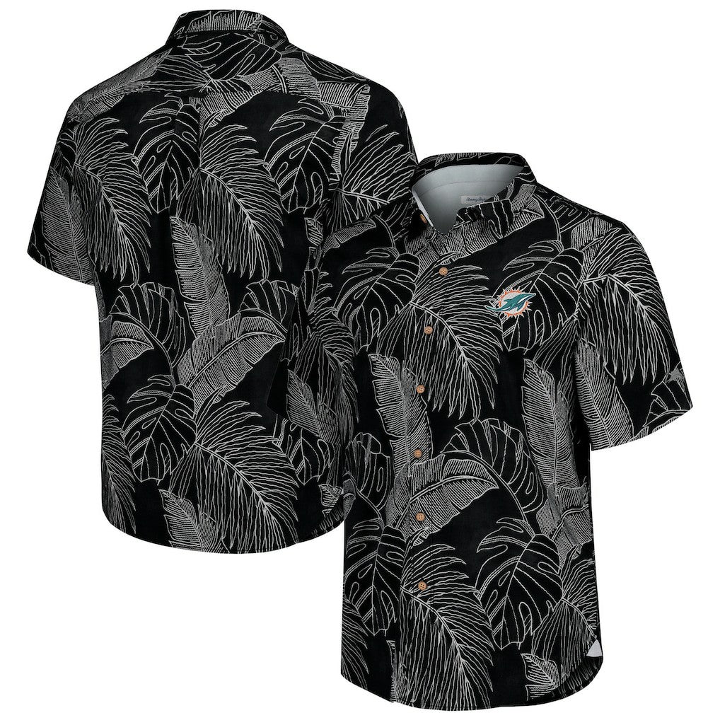 Miami Dolphins Sport Vine Line Button-Down Shirt - Black online