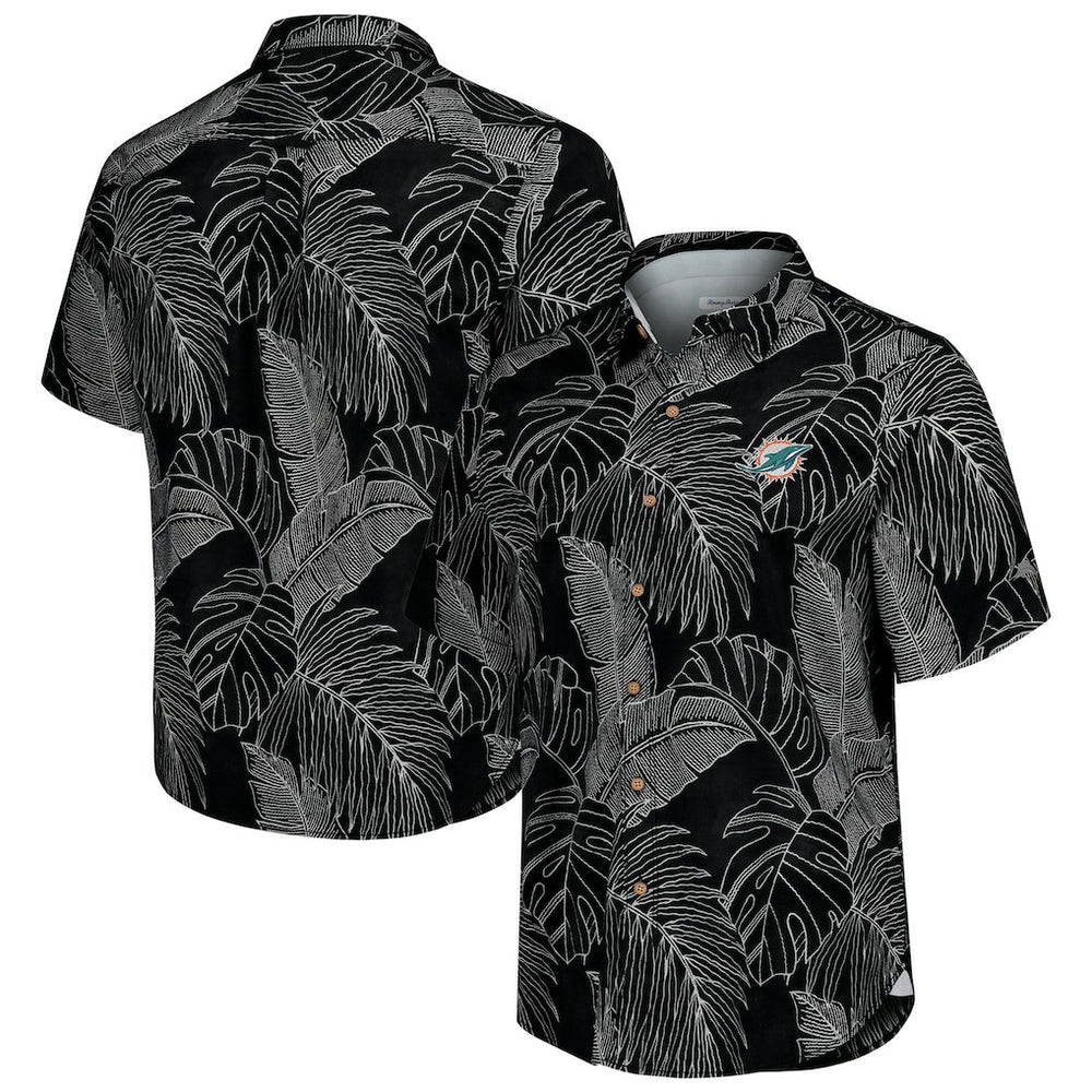 Miami Dolphins Sport Vine Line Button-Down Shirt - Black online