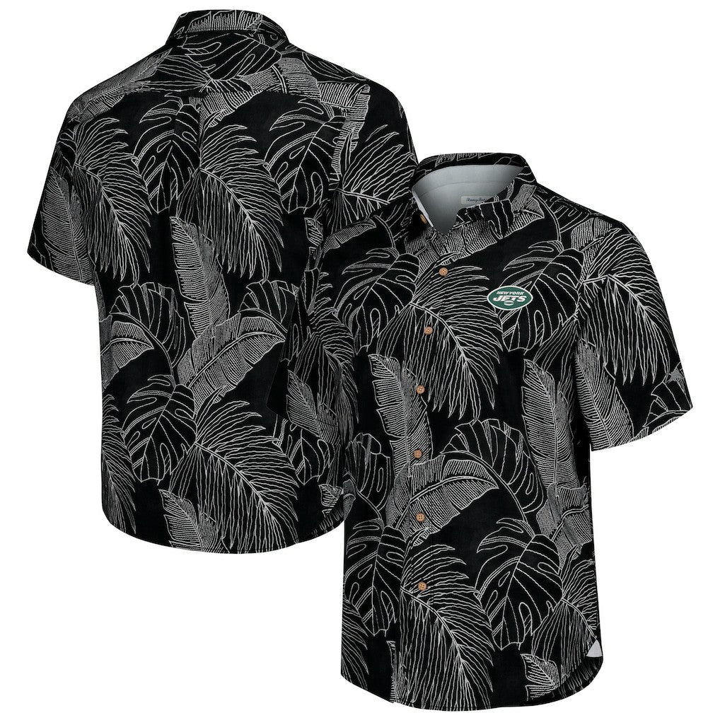 New York Jets Sport Vine Line Button-Down Shirt - Black cheap