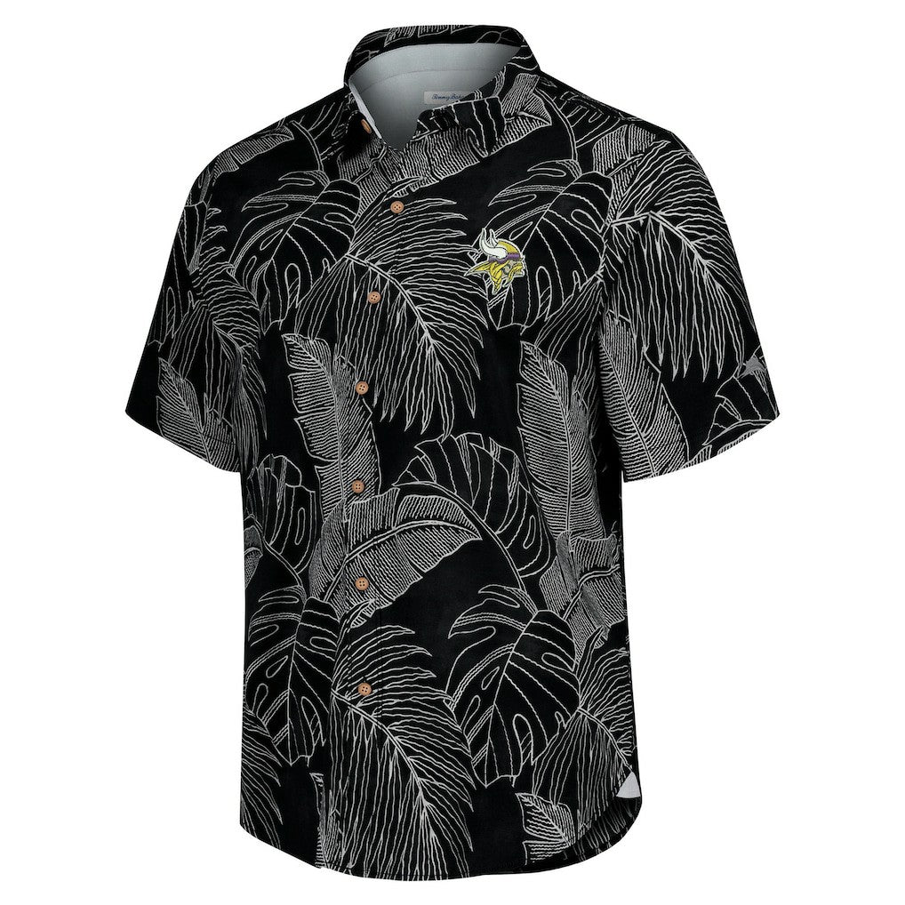Minnesota Vikings Sport Vine Line Button-Down Shirt - Black on sale