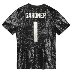Sauce Gardner New York Jets Girls Youth Sequin V-Neck Fashion Jersey - Black online