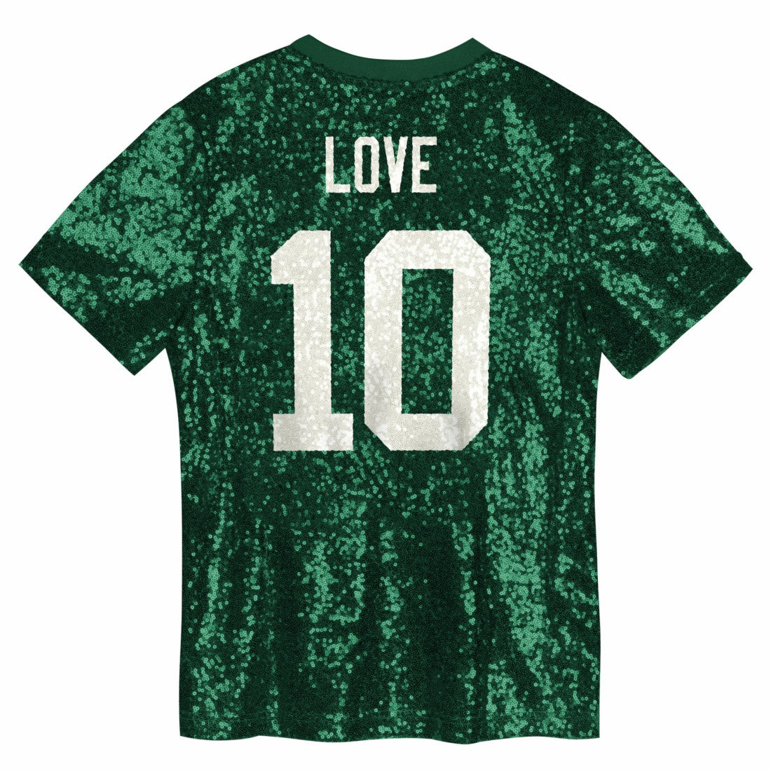 Jordan Love Green Bay Packers Girls Youth Sequin V-Neck Fashion Jersey - Green on sale