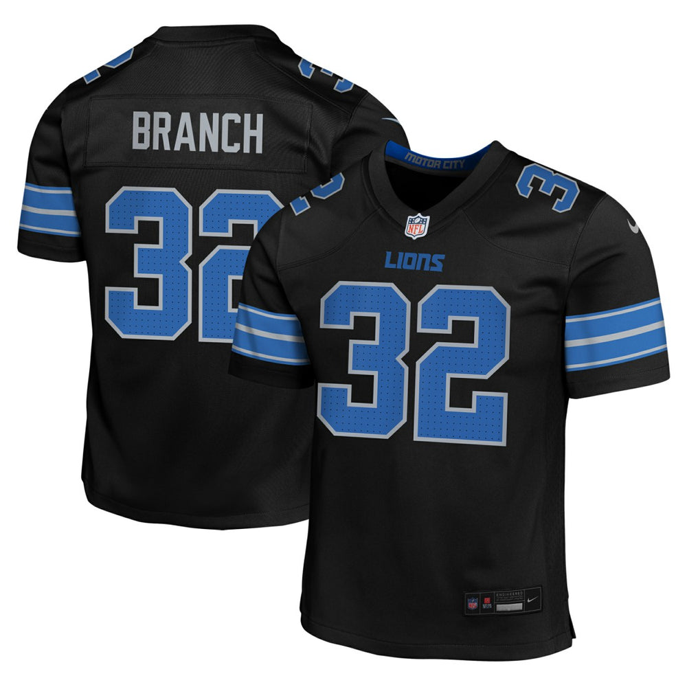 Brian Branch Detroit Lions Youth Game Jersey - Black cheap
