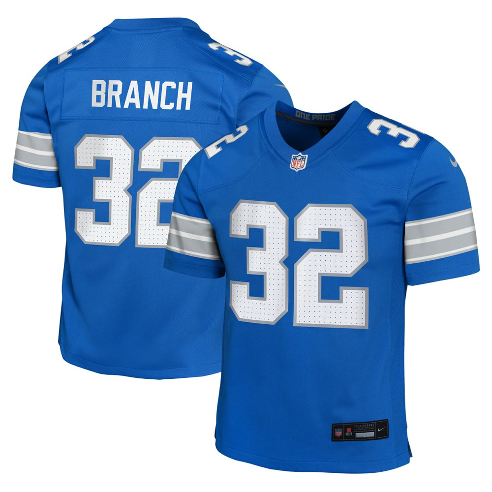 Brian Branch Detroit Lions Youth Game Jersey - Blue sale
