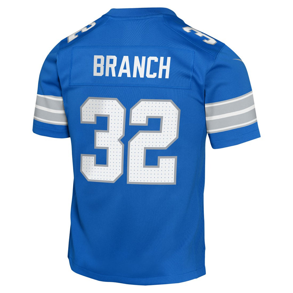 Brian Branch Detroit Lions Youth Game Jersey - Blue sale