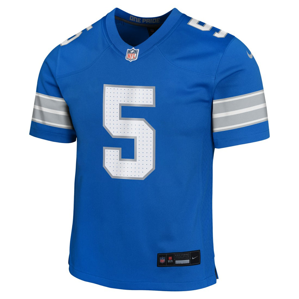 David Montgomery Detroit Lions Youth Game Jersey - Blue on sale