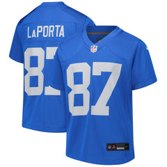 Sam LaPorta Detroit Lions Youth Game Jersey - Blue outlet
