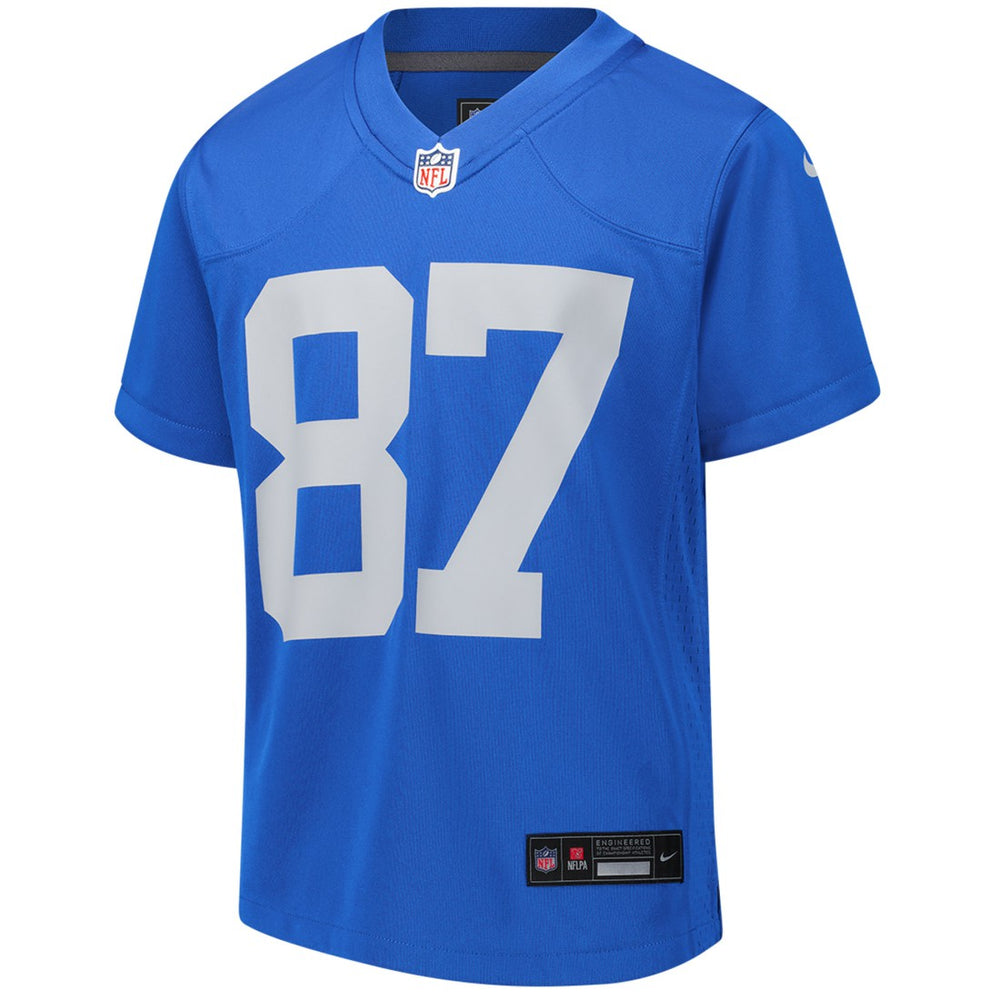 Sam LaPorta Detroit Lions Youth Game Jersey - Blue outlet