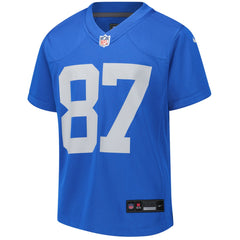 Sam LaPorta Detroit Lions Youth Game Jersey - Blue outlet