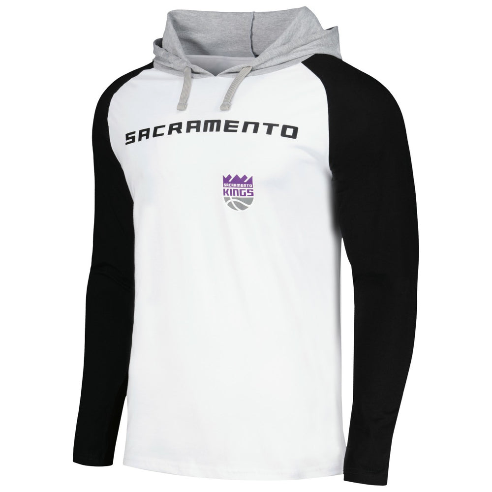 Sacramento Kings Stadium Essentials Unisex Terrace Long Sleeve Hooded T-Shirt - White online