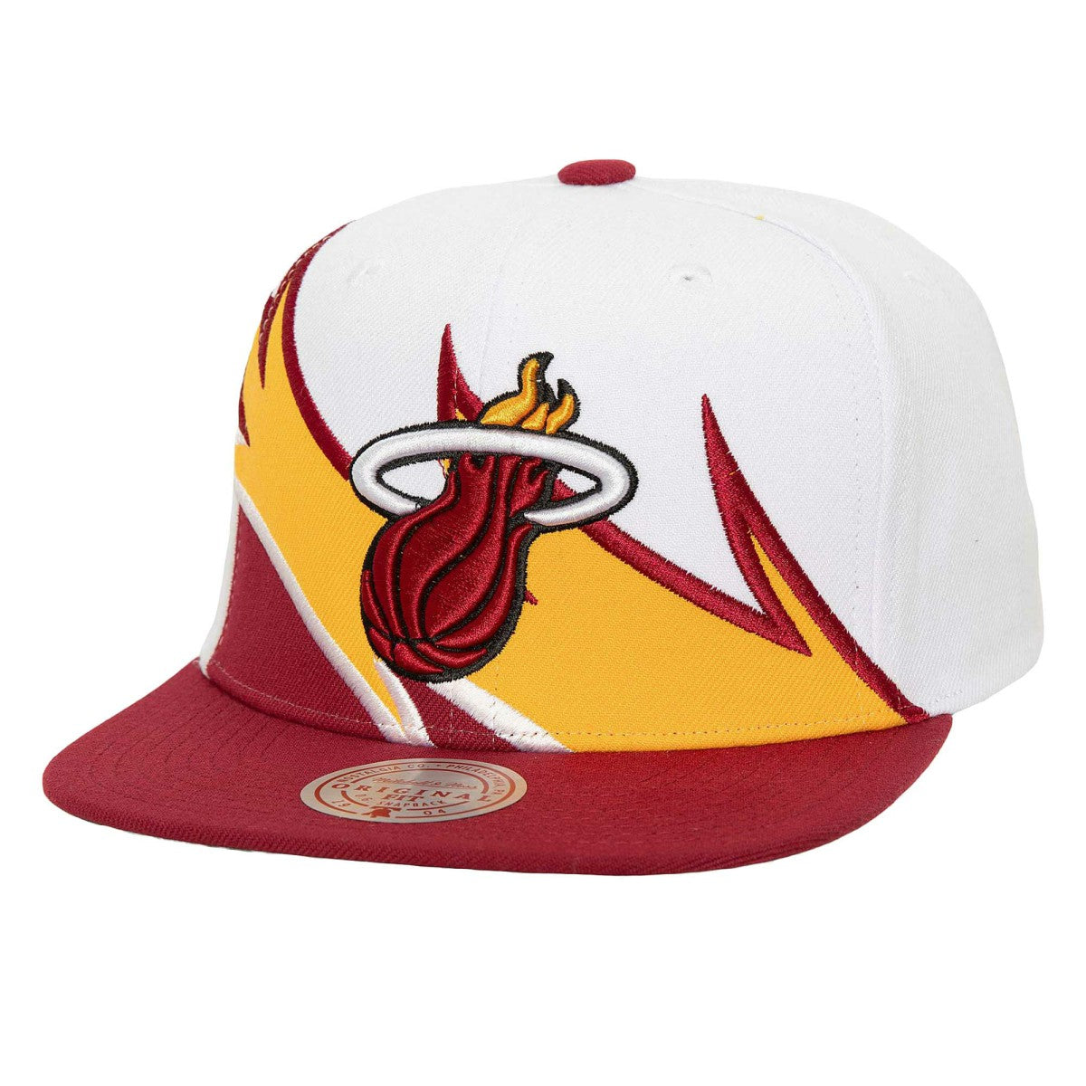 Miami Heat Waverunner Snapback Hat - White/Red cheap
