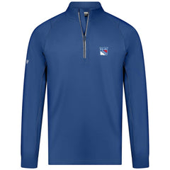 New York Rangers Levelwear Theory Insignia Core Quarter-Zip Pullover Top - Blue Pullover
