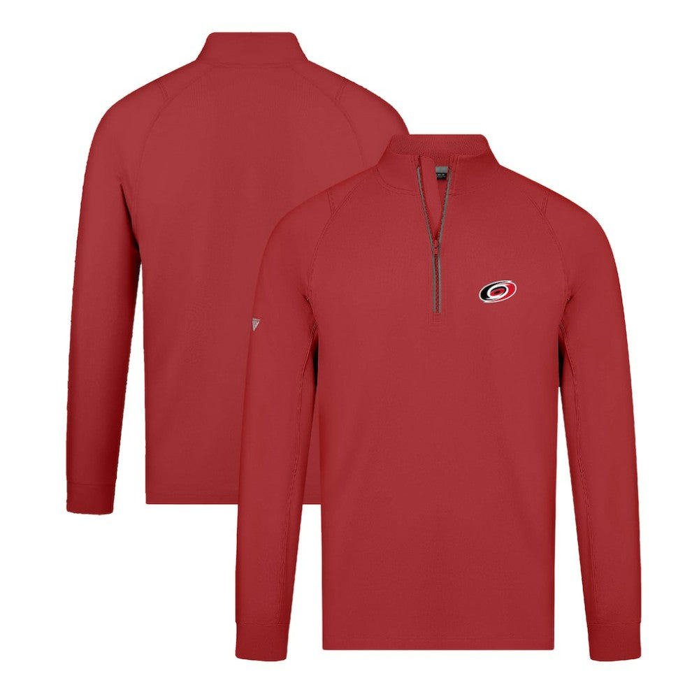 Carolina Hurricanes Levelwear Theory Insignia Core Quarter-Zip Pullover Top - Red Pullover