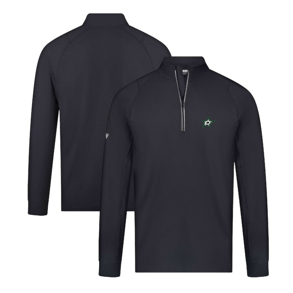 Dallas Stars Levelwear Theory Insignia Core Quarter-Zip Pullover Top - Black Pullover