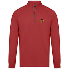 Chicago Blackhawks Levelwear Theory Insignia Core Quarter-Zip Pullover Top - Red Pullover