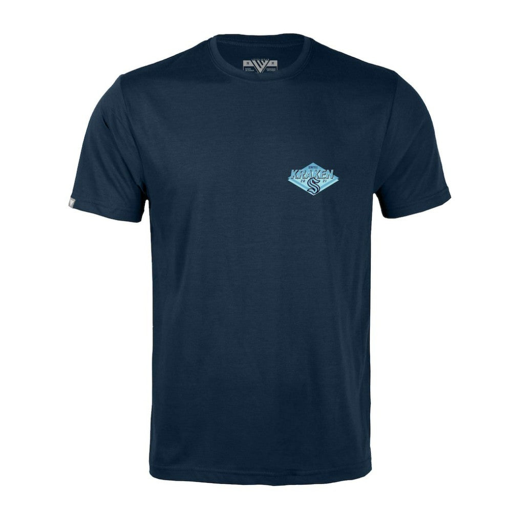 Seattle Kraken Levelwear Richmond Club Patch 2.0 T-Shirt - Deep Sea Blue T-shirts