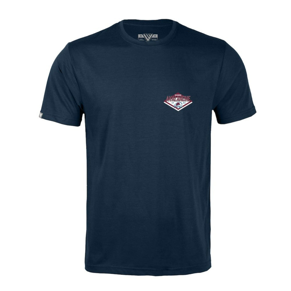 Colorado Avalanche Levelwear Richmond Club Patch 2.0 T-Shirt - Navy T-shirts