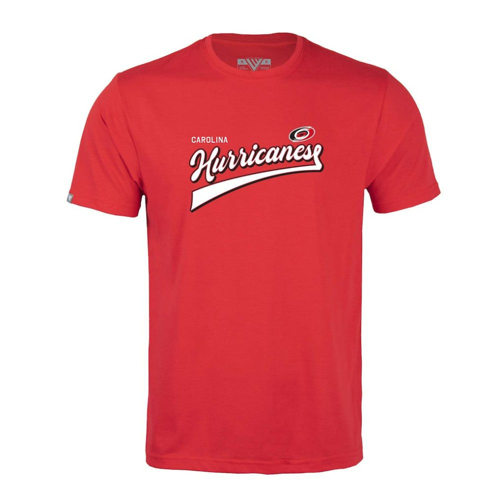 Carolina Hurricanes Levelwear Richmond Retro Script T-Shirt - Red T-shirts