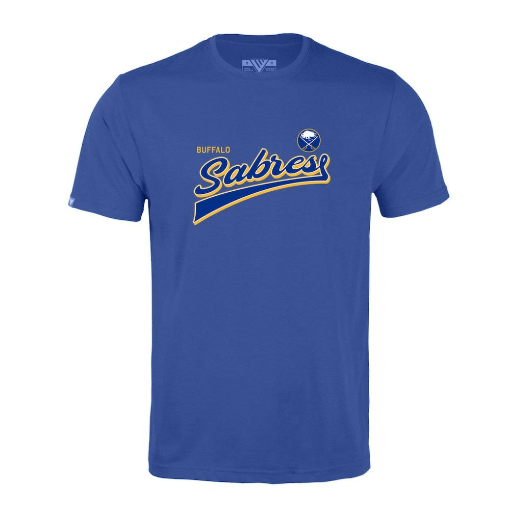 Buffalo Sabres Levelwear Richmond Retro Script T-Shirt - Royal T-shirts