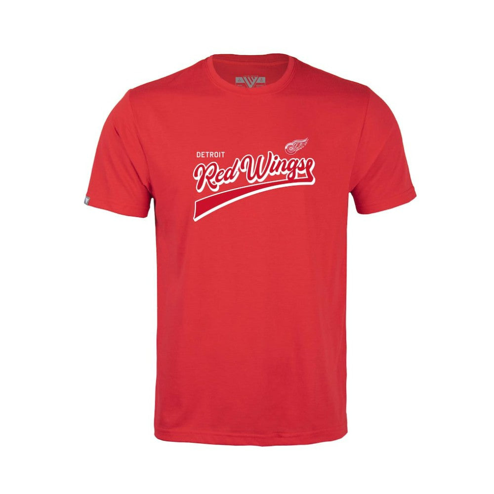 Detroit Red Wings Levelwear Youth Little Richmond Retro Script T-Shirt - Red T-shirts