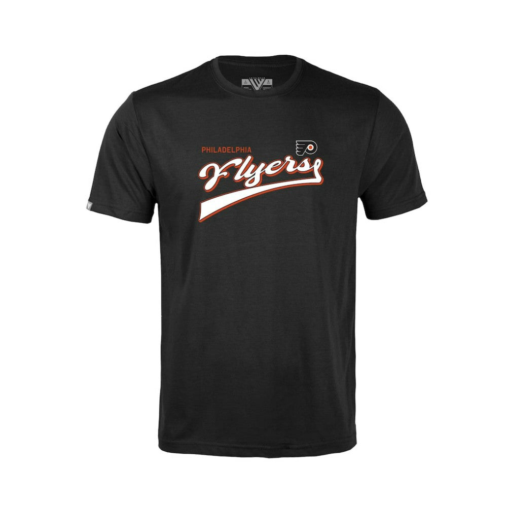 Philadelphia Flyers Levelwear Youth Little Richmond Retro Script T-Shirt - Black T-shirts