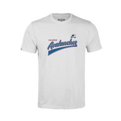 Colorado Avalanche Levelwear Youth Little Richmond Retro Script T-Shirt - White T-shirts