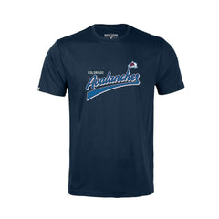 Colorado Avalanche Levelwear Youth Little Richmond Retro Script T-Shirt - Navy T-shirts