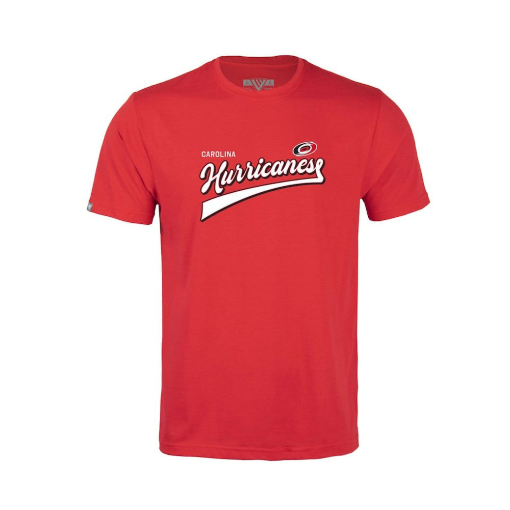 Carolina Hurricanes Levelwear Youth Little Richmond Retro Script T-Shirt - Red T-shirts