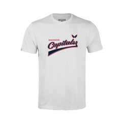 Washington Capitals Levelwear Youth Little Richmond Retro Script T-Shirt - White T-shirts