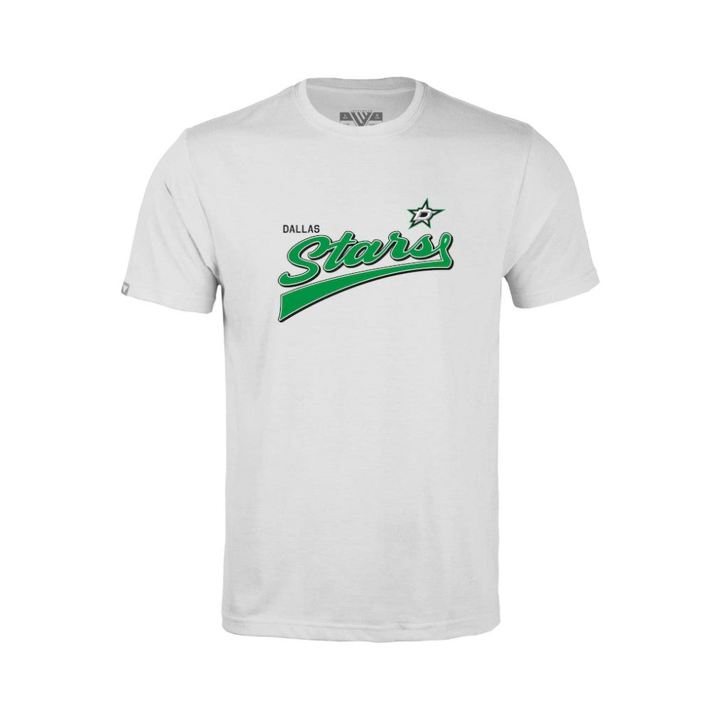 Dallas Stars Levelwear Youth Little Richmond Retro Script T-Shirt - White T-shirts