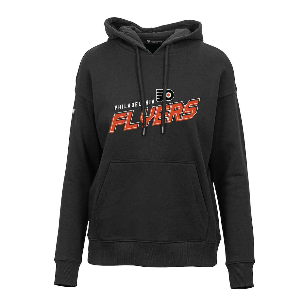 Philadelphia Flyers Levelwear Women's Adorn Premier 2.0 Fleece Pullover Hoodie - Black Hoodies